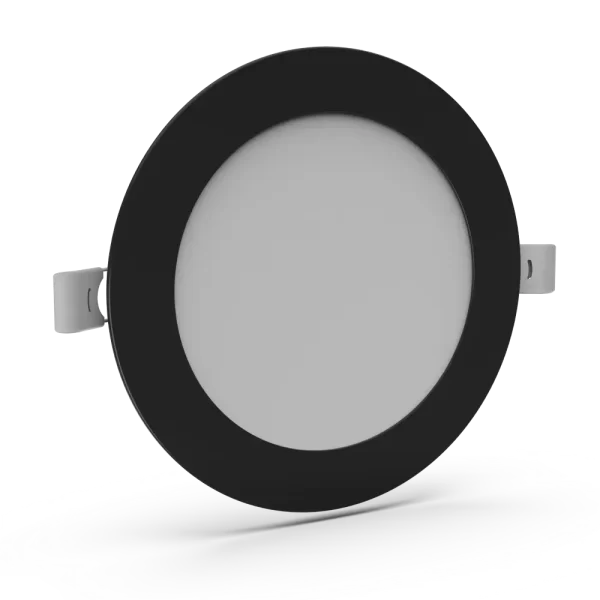 12W 3000K YUVARLAK SLIM LED PANEL SİYAH