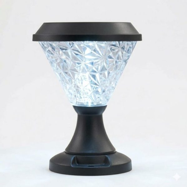 5 5W 6500K YUVARLAK SOLAR LED BAHCE ARMATURU