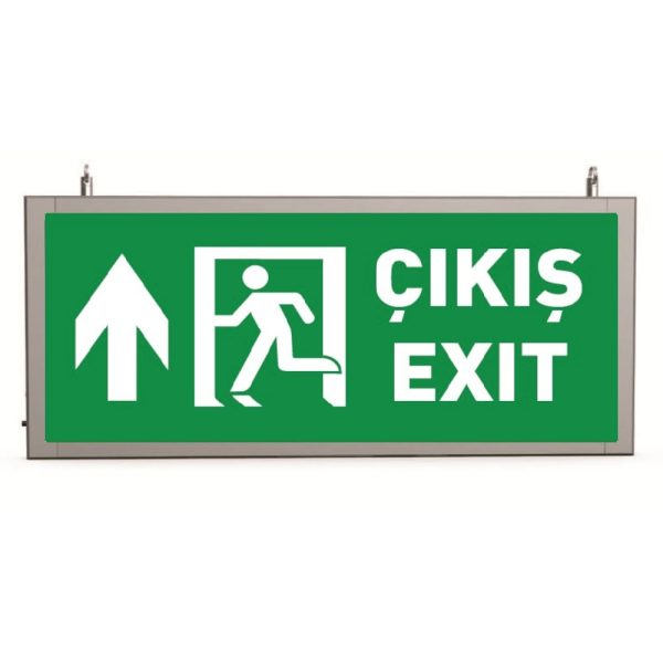 ACIL CIKIS ARMATURU 3H ACIL KITLI (YUKARI YON) (KAPI YESIL VE INSAN BEYAZ RENKLI)