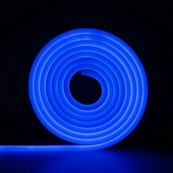 NEON SERIT LED 220V IP65 8x16MM (MAVI) 25 MT