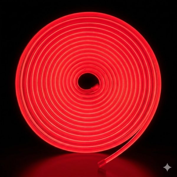 NEON SERIT LED 12V IP65 6x12MM (KIRMIZI)