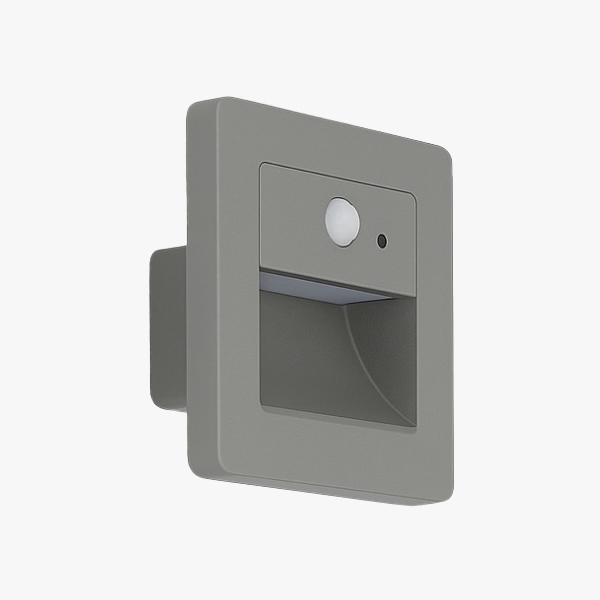 LED SENSORLU DUVAR AYDINLATMASI 1W 3000K GRI